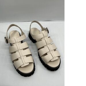 Italian Leather Lug Sole Fisherman Sandal